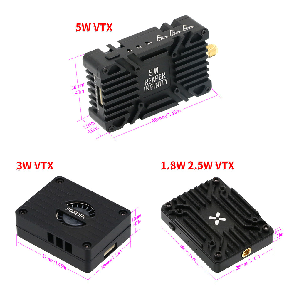 Foxeer Reaper Extreme V2 5.8G  - огляд і ціна Foxeer Reaper Extreme 2.5W Vtx